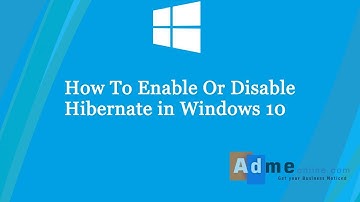 How to Enable Hibernate in windows 10