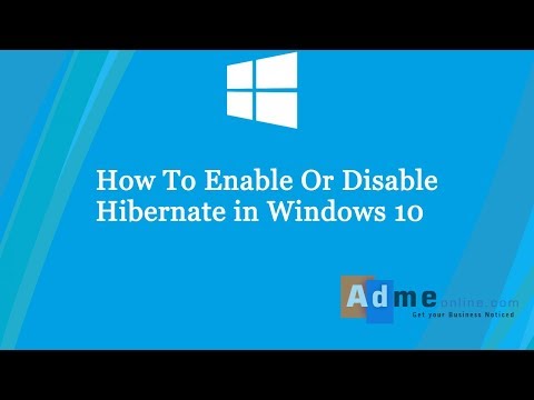 How to Enable Hibernate in windows 10