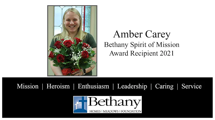 Amber Carey - Bethany Spirit of Mission Award Pres...