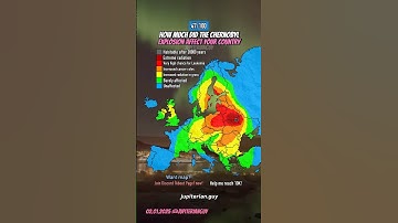 How much did the Chernobyl explosion affect your country in Europe? #shorts #funny #mapping  #europe