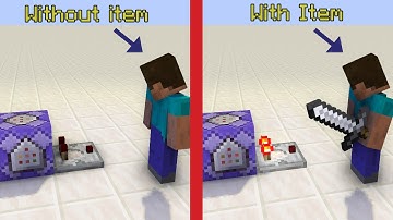 How to detect an item in player