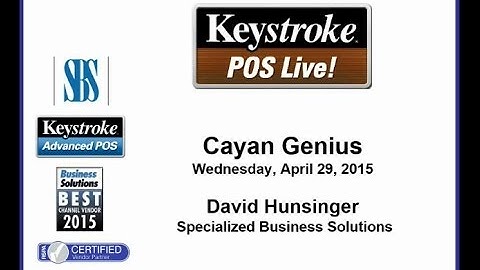 Keystroke Live! 04/29/15 - Cayan Genius