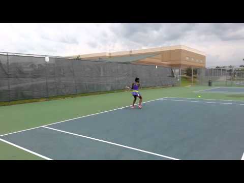 Grace Coleman, Cuthbertson Middle School, Tennis warmups