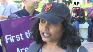 Techies Rally Against Donald Trump in Palo Alto