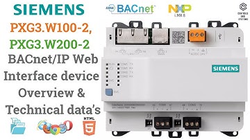 Siemens PXG3.W100-2 BACnet/IP Web Interface | Overview, Features & Installation Guide