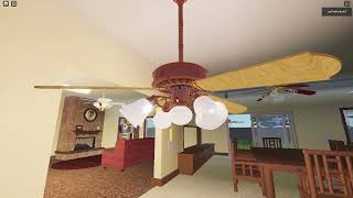 Lots Of Roblox Ceiling Fans In a Suburban House