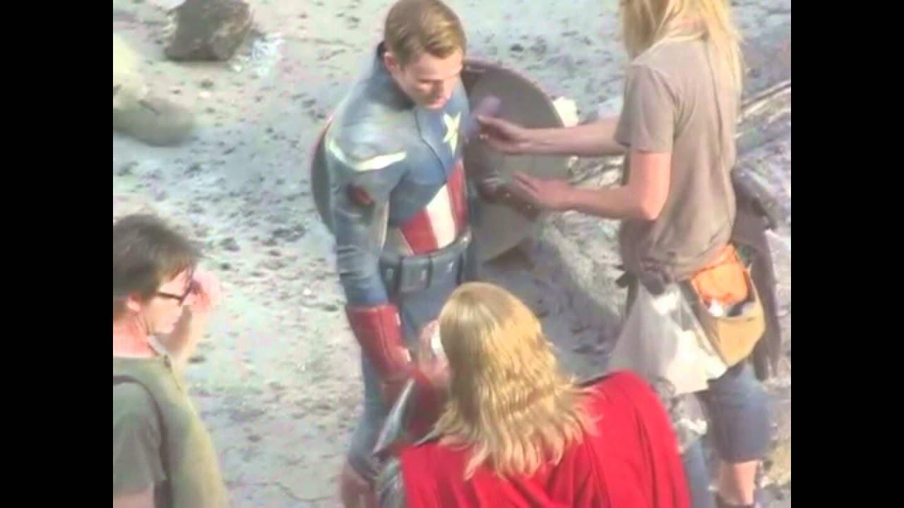 The Avengers Movie filming (Full Video) part 2