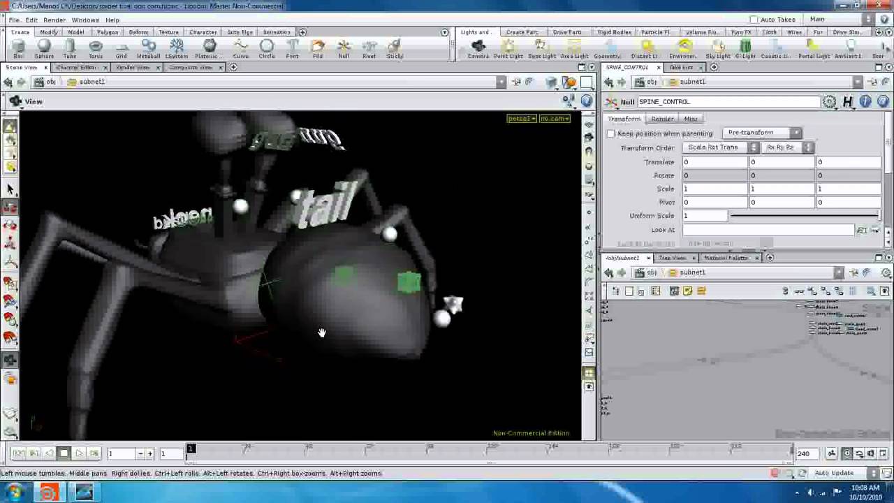 houdini 3d rig preview - YouTube