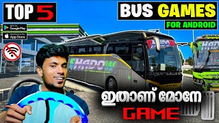 Best High Graphics Bus Simulator Games For Android (Offline / Online ) malayalam #bussimulatoR