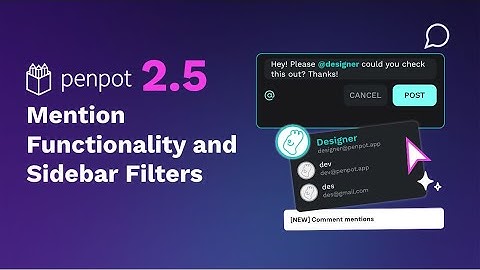 How to get notifications and mentions in comments section | Penpot