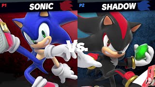 Sonic vs Shadow in Super Smash Bros Ultimate Wealth