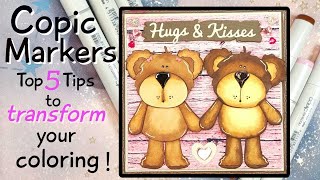 Copic Coloring:: Game-changing tips for all skill levels!  Improve your coloring right now!