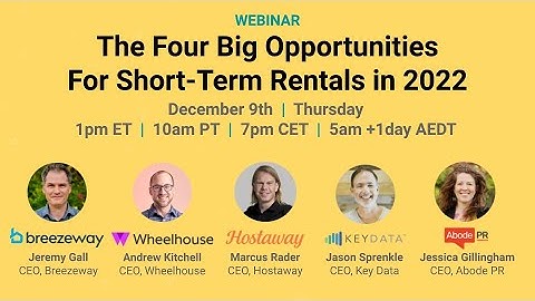 optimize & expand your vacation rental business - Hostaway, Breezeway, KeyDataDashboard, Wheelhouse