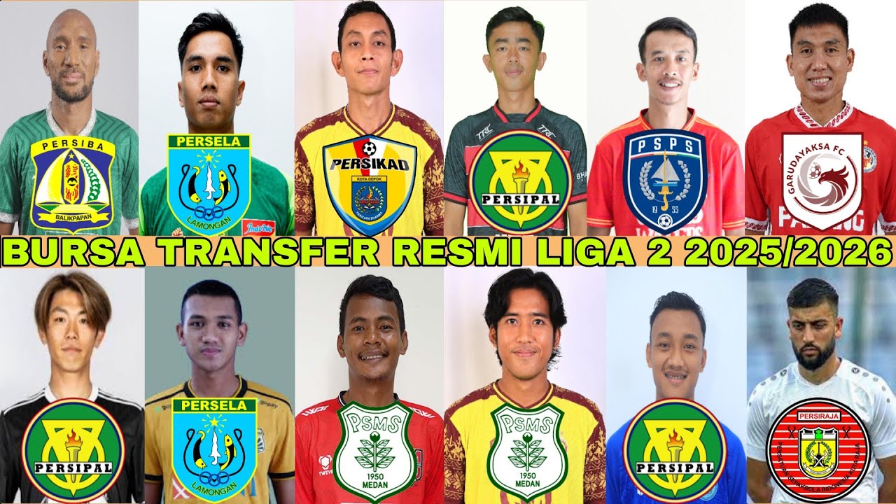 Bursa Transfer Liga 2 Indonesia 2026 Terupdate | Resmi PSMS Medan Dan Persipal Rekrut Pemain Baru