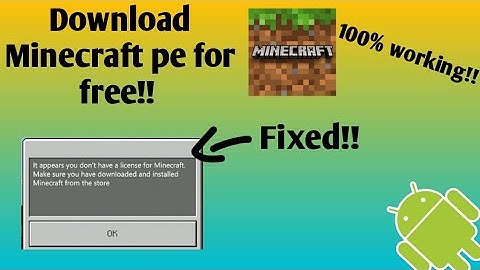 How to download Minecraft Pe for free without License verification 100% working
