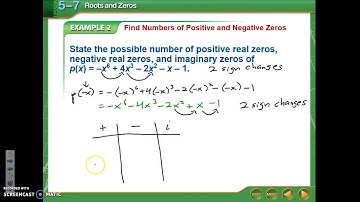 5.7 - Roots and Zeros