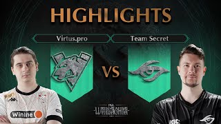 Must See Team Secret Vs Virtuspro - Highlights - Pgl Wallachia S1 L Dota2