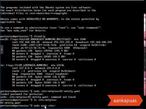 Video: Ubah Server Ubuntu dari DHCP ke Alamat IP Statik
