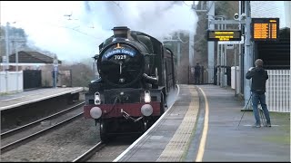 7029 Clun Castle & 47773 on the Cathedrals Express around the Thames Valley 02/03/24