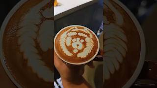 Dog Latte Art #coffee #vairal #latteart #foryou #shorts #nice #dog #latteart #coffeeart #latteartist