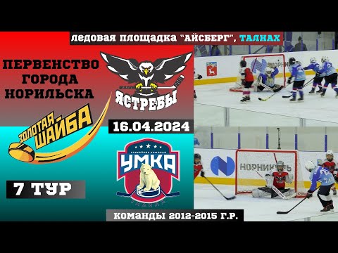 Видео: ЗОЛОТАЯ ШАЙБА. 7 ТУР. УМКА (ТАЛНАХ) VS ЯСТРЕБЫ (ДУДИНКА) // 16 АПРЕЛЯ 2024 // ТАЛНАХ // ХОККЕЙ