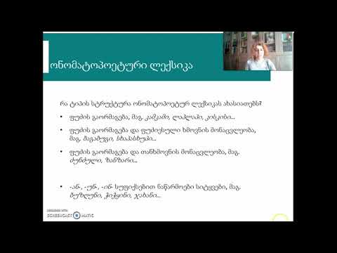 ქართული ენის ლექსიკოლოგია, მეხუთე ლექცია