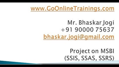 01 MSBI Project - Part 1