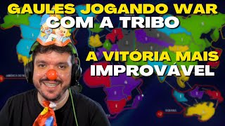 VENCEDOR INIMAGINÁVEL - Gaules jogando WAR com a Tribo (Liminha, Agnello, O Estagiario e Bot Lett)