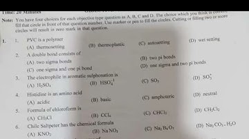12th class chemistry Gujranwala board (group 1) paper 2023
