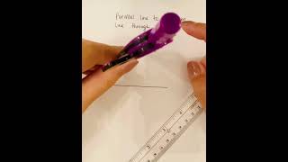 Geometry Construction 6. Parallel line to a given line through a point Net Worth