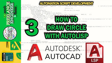 3 How to Draw Circle with Autolisp