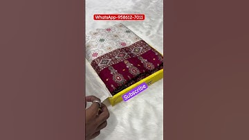 A very beautiful pure gharchola silk saree #saree #patolasilksaree #book order-9586127011