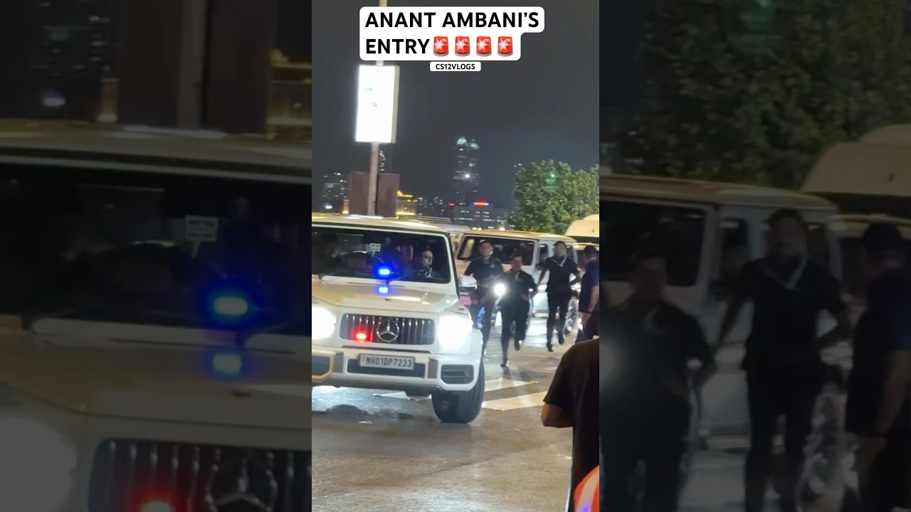 RICHEST INDIAN ANANT AMBANI’S ENTRY IN MI VS DC IPL MATCH WITH SECURITY AT STADIUM 