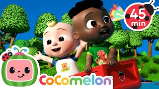 out park singalong cocomelon cars truck videos kids