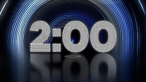 Groovy neon 2 Minute Retro Disco Spiral Countdown Timer