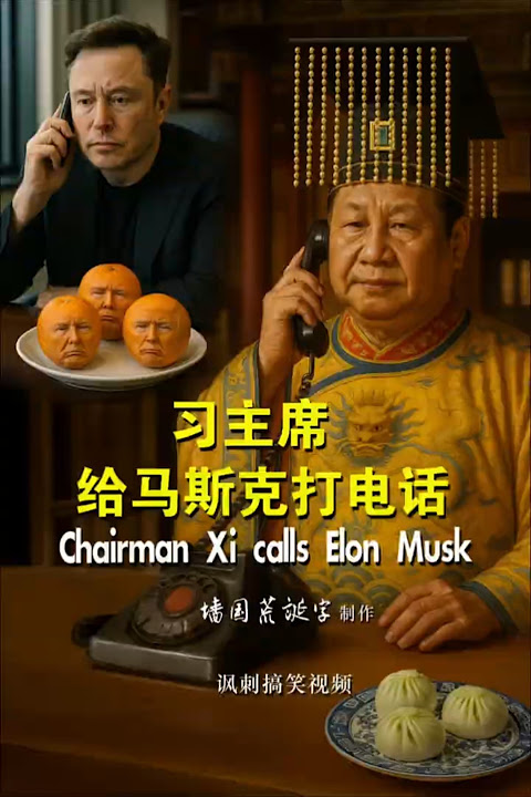 习主席给马斯克打电话！| AI搞笑视频，博君一乐！  | Funny Short Video: Chairman Xi Calls Elon Musk！#习近平 #马斯克 #讽刺 #搞笑