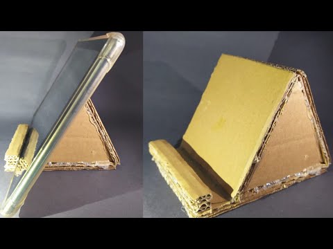 kartondan telefon/tablet standı yapımı