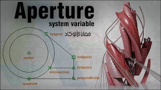 شرح Aperture system variable و كيفية تحكمه في مسافة التصاق العناصر على برنامج AutoCAD