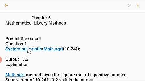 Chapter 6  Mathematical Library Methods  C9 p2