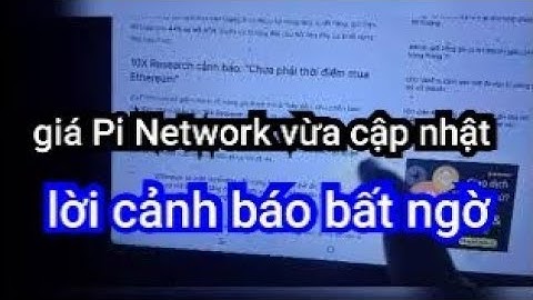 Nicolas PCT báo giá Pi Network mới nhất và cảnh báo sốc lúc này !