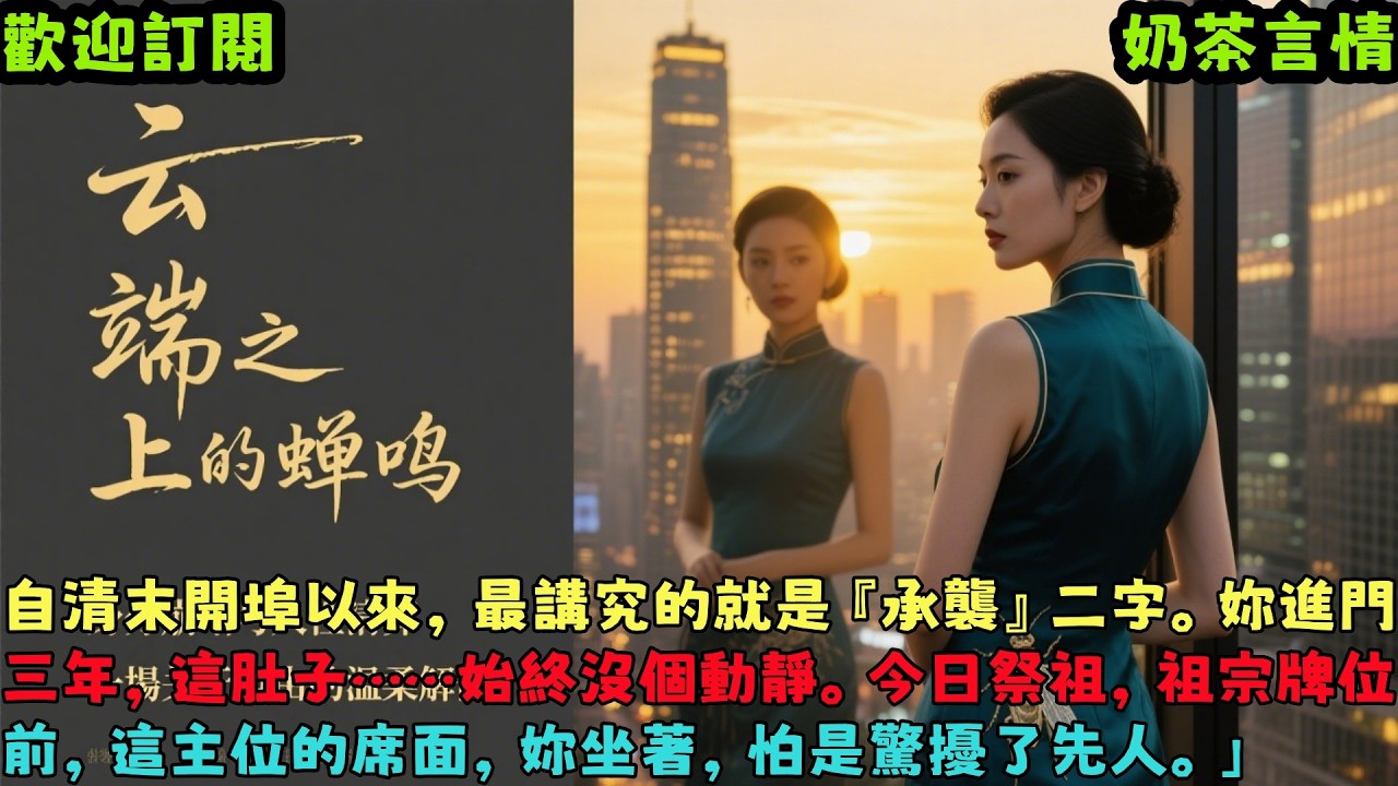 已完結《雲端之上的蟬鳴》 #小说#言情#大女主#重生#爽文#推文#聽書#有聲書#故事#一口氣看完