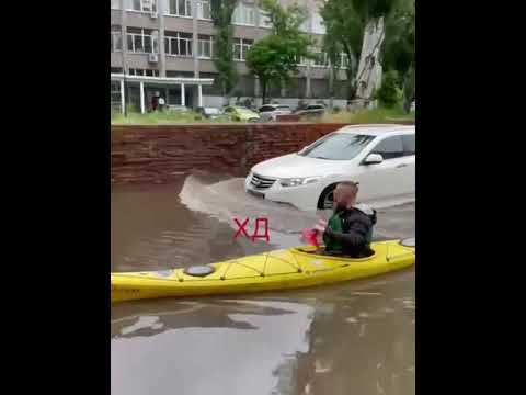 На байдарках по Столярова у Дніпрі