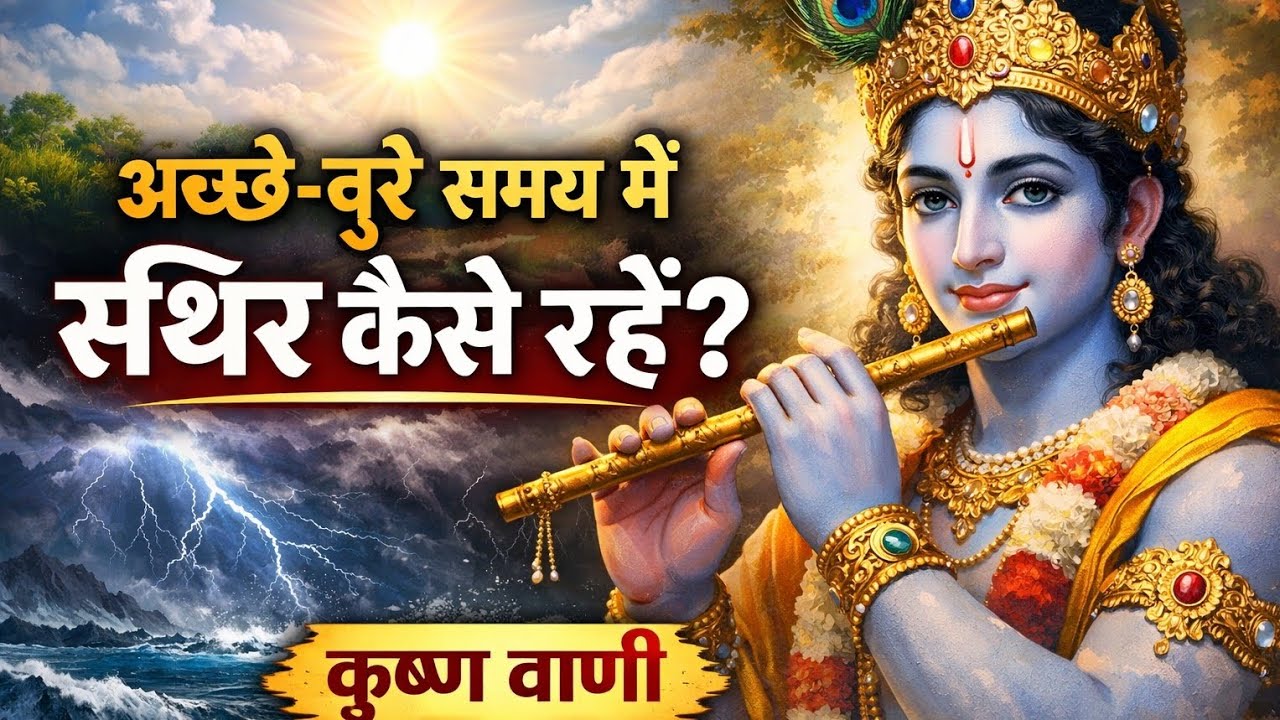 अच्छे-बुरे समय में स्थिर कैसे रहें?!Self control motivation | Mind control kaise kare | Krishna Vani