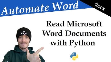 READ Microsoft WORD 🐍 Python and docx | Data Automation