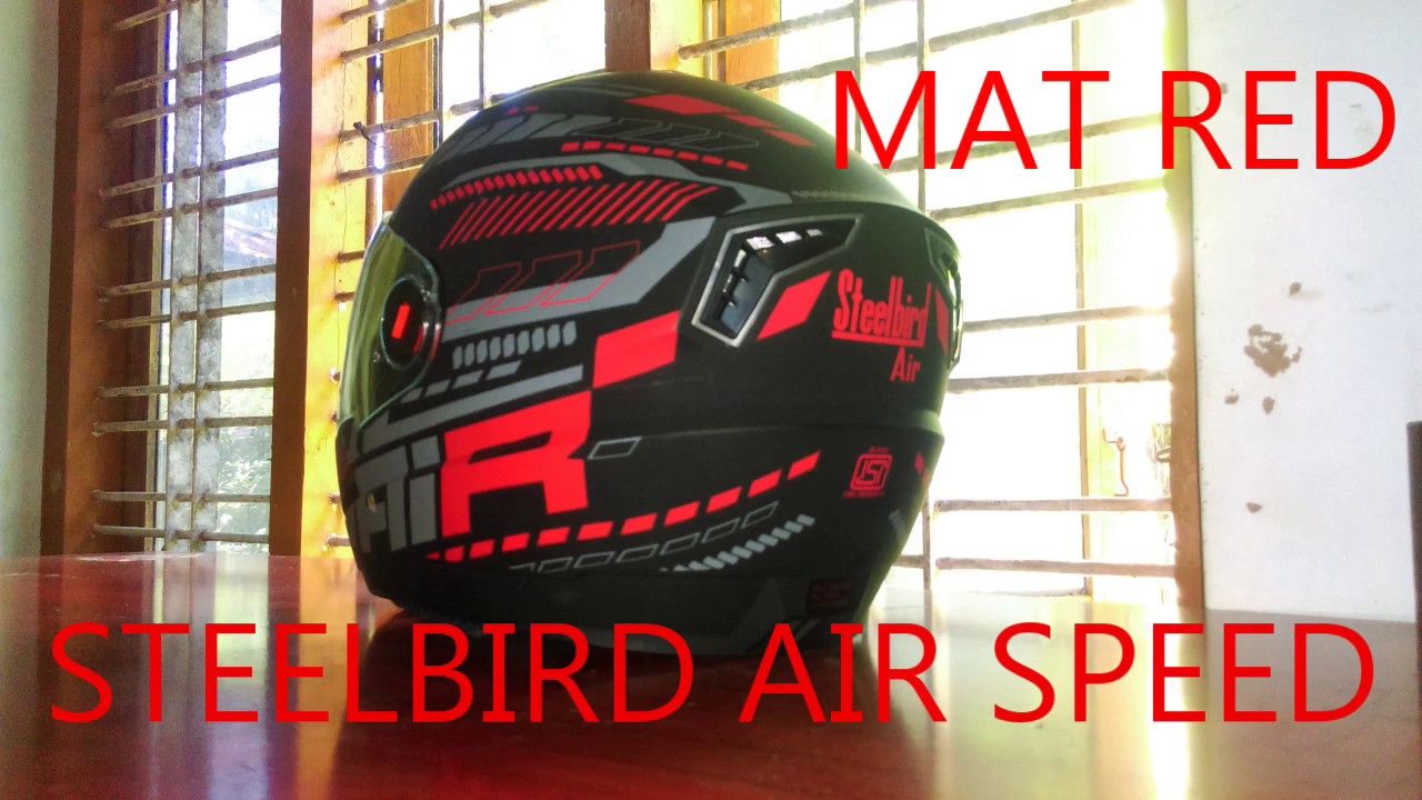 STEELBIRD AIR SPEED HELMET matt red 