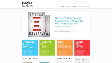 Book Reviews Responsive Website Template by WT - 51873