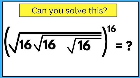 Nice Radical Problem | Math Olympiad | Can you solve this? |Important Question |Square Root Question