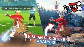 How Good is Hisuian Decidueye? | Pokemon Go Analysis