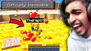 Minecraft, But It's IMPOSSIBLE to Die !! GAME THERAPIST