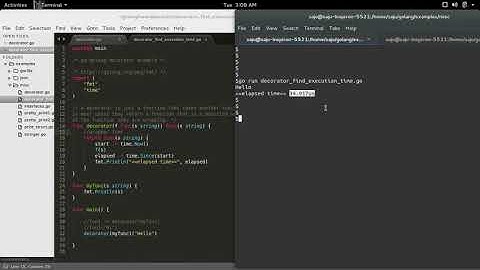 Go Golang decorator for measuring the execution time of function